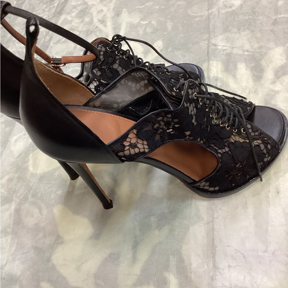 Givenchy Black Lace Women's Heels